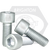 M22-2.50 x 160 mm Socket Head Cap Screws, Metric Class 12.9, Zinc-Bake Cr+3, Partial Thread, Coarse (UNC), ISO 4762 / DIN 912, Qty 10