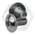 M4-0.70 x 8 mm Button Head Socket Cap Flange Screws, 18-8 Stainless Steel A2, Full Thread, Coarse (UNC), ISO 7380-2, Qty 100