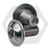 M8-1.25 x 25 mm Button Head Socket Cap Flange Screws, 18-8 Stainless Steel A2, Full Thread, Coarse (UNC), ISO 7380-2, Qty 100