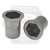 M8 - 1.25 ISO (0.70-3.80) Aluminum 5056 Hex Rivet Nut Plain (Metric), Qty 200