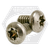 M4-0.70 x 8 mm Machine Screws, Torx Pan Head, T20 Drive 6-Lobe, 18-8 Stainless Steel A2, Full Thread, Metric ISO 14583, Qty 500