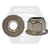 M10-1.50 Nylon Flange Lock Nuts, Non-Serrated, Metric 18-8 Stainless Steel A2, Coarse (UNC), DIN 6926, Qty 100