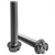 #10-24 x 1 3/4" Machine Screws, Slotted Indent Hex Washer Head HWH, 18-8 Stainless Steel A2, Full Thread, Qty 100