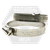 #20 (13/16"-1-3/4") (21mm-44mm) 304 Stainless Steel Housing And Band - Steel Nickel Plated Screw (Worm-Gear), Qty 100