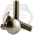 3/8"-16 x 2 3/4" Carriage Bolts, 316 Stainless Steel, Full Thread, Qty 50