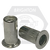 10-24 (.020-.130) Aluminum Rivet Nuts, Large Flange, Knurled Body, Qty 500