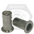 10-24 (.130-.225) Aluminum Rivet Nuts, Large Flange, Knurled Body, Qty 500