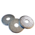 1" x 4" x 3/8" Round Plate Washers (Dock), Plain Finish, Qty 42