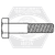 M16-2.00 x 150 mm Hex Cap Screws, Metric Class 10.9, Zinc-Yellow Cr+6 B, Partial Thread, Coarse (UNC), Meets DIN 931 / ISO 4014 Specifications, Qty 70
