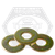 7/8" USS Flat Washers, Zinc-Yellow Cr+6, Qty 50