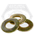 3/8" SAE Washers, Zinc-Yellow Cr+6, Qty 50