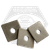 5/8" x 2" x 0.1875 Square Plate Washers, Plain Finish, Qty 200