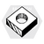 3/8"-16 Machine Screw Square Nuts Zinc Cr+3, Qty 1500