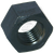 2 1/4"-4 1/2 Hex Nuts, Grade 8, Plain Finish, Coarse (UNC), Medium Carbon Steel, Qty 12