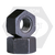 2 1/2"-8 Heavy Hex Nuts, 8 Pitch, Grade 2H, Plain Finish, Coarse (UNC), Medium Carbon Steel, A194 / SA 194, (Metal Keg/Barrel) Qty 33