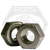 2 1/2"-4 Heavy Hex Nuts, Grade A, A563, Plain Finish, Coarse (UNC), Qty 8