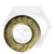 1 1/8" x 2 1/4" Structural Flat Washers, F436, Zinc-Yellow Cr+6, Medium Carbon Steel, Qty 300