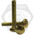 5/8"-11 x 6 1/2" Carriage Bolts, Grade A, A307, Zinc-Yellow Cr+6, Partial Thread (6" Thread), Qty 75