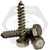 1/2"-6 x 4" Hex Lag Screws, Plain Finish, Low Carbon Steel, Qty 125
