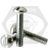 3/8"-16 x 2 3/4" Machine Screws, Slotted Round Head, Zinc Cr+3, Full Thread, Qty 500