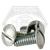 1/4"-20 x 3/8" Machine Screws, Slotted Truss Head, Zinc Cr+3, Full Thread, Qty 4000
