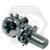 M4-0.70 x 10 mm Machine Screws w/ Internal Tooth Lock Washer, Phillips Pan Head, SEMS, Zinc Cr+3, Qty 5000