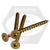 #10 x 3 1/2" Deck Screws, Square Drive Bugle Head, Zinc-Yellow Cr+6, Hardened, Qty 1500