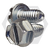 #10-24 x 5/8" Thread Rolling Screws, Slotted Indent Hex Washer Head HWH, Zinc Cr+3 & Wax , Full Thread, Qty 5500