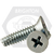 1/4"-20 x 2" Thread-Cutting Screws, Phillips Pan Head, Type F, Zinc Cr+3, Full Thread, Qty 1500