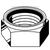 1 1/4"-12 Nylon Insert Lock Nuts, NE (Standard), Grade N8 (C), Plain Finish, Qty 35