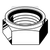 5/16"-18 Nylon Insert Lock Nuts, Grade A, Zinc, JS500, Qty 4000
