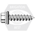 #9-15 x 1" Self-Drilling Screws w/ Bonded Washer, Trugrip GT, Hex Washer Head HWH, Climaseal, Metal to Wood, Qty 4000