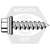 #9-15 x 1 1/2" Self-Drilling Screws w/ Bonded Washer, Trugrip GT, Hex Washer Head HWH, Climaseal, Metal to Wood, Qty 2500