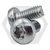 M3-0.50 x 12 mm Thread-Forming Screws, Star Drive (6-Lobe) Pan Head, Zinc Cr+3, Full Thread, DIN 7500C, Qty 20000