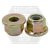 M6-1.00 Nylon Flange Lock Nuts, Non-Serrated, Metric Class 10, Zinc-Yellow Cr+6, Coarse (UNC), DIN 6926, Qty 3000