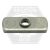#8-32 Spot Weld Nut, Double Tab, Qty 4000