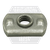3/8"-16 Spot Weld Nut, Dual Rib Projection, Qty 1700