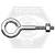1/4"-20 x 4" Eye Bolt w/ Nuts, Zinc Cr+3, Qty 100