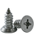 #10-16 x 3/8" Self-Tapping Screws, Undercut Phillips Flat Head, Type AB, 18-8 Stainless Steel, Full Thread, Qty 500