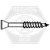 #6 x 1 5/8" Trim Head Phil Drywall Screw Phosphated, Qty 100