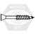 #6 x 2 1/4" Trim Head Phil Drywall Screw Phosphated, Qty 100