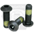 #10-32 x 7/8" Button Head Socket Cap Screws, Nylon-Patch Thermal Black Oxide, Full Thread, Fine (UNF), Alloy Steel, Qty 100