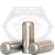 1/2" x 2" Dowel Pins, Oversize (.001), Through Harened, Plain Finish, Alloy Steel, Qty 50