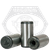 5/8" x 3 1/2" Dowel Pins, Pull-Out, Through Harened, Plain Finish, Alloy Steel, Qty 10