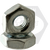 3/8"-24 x 5/8" x 1/4" Hex Machine Screw Nuts, Zinc Cr+3, Low Carbon Steel, Qty 100