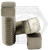 5/8"-11 x 2" Square Head Set Screws, Cup Point, 18-8 Stainless Steel A2, Coarse (UNC), Case Hardened, Qty 25