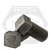 1"-14 x 6" Square Head Set Screws, Cup Point, Plain Finish, Fine (UNS), Case Hardened, Qty 10