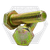 M20-2.50 x 60 mm Hex Cap Screws, Metric Class 8.8, Zinc-Yellow Cr+6, Partial Thread, Coarse (UNC), DIN 931 / ISO4014, Qty 25