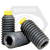 #10-32 x 1/4" Socket Set Screws, Nylon-Tip, Black Oxide, Fine (UNF), Alloy Steel, Qty 100