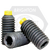 #10-32 x 1/4" Socket Set Screws, Nylon-Tip, Black Oxide, Fine (UNF), Alloy Steel, Qty 100